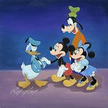 Mickey Mouse Fine Art Mickey Mouse Fine Art Cheering Up Donald